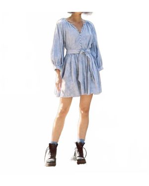 The Great Coast Walk Mini Dress - Blue