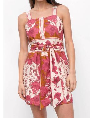 Greylin Tristin Border Mini Dress - Red