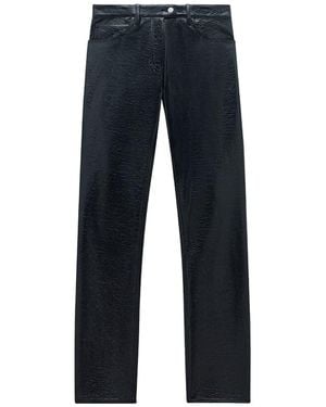 Courreges Stretch Cotton Pants - Blue