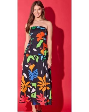 Alden Adair Brooks Dress - Red