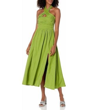 Astr Zaria Midi Dress - Green