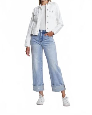 Mica Stretch Denim Jacket - Blue