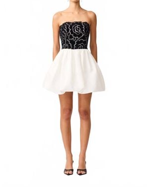 Elliatt Eris Strapless Mini Dress - White