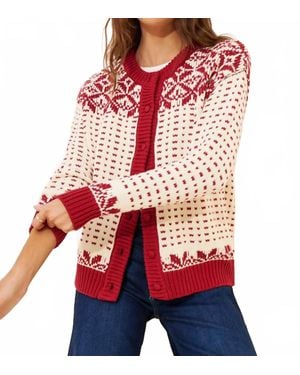 Callaghan Oversized Maeve Cardigan - Red