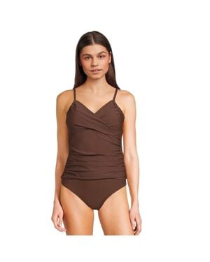 Sunsets Simone Tankini Crossback Stretch Swimwear Ddr2721 - Brown