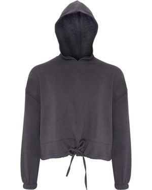 Tridri Cropped Maria Hoodie - Black