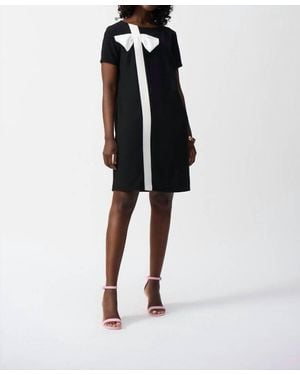Joseph Ribkoff Knee-Length Shift Dress - Black