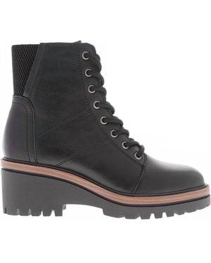 MIA Symth Combat Wedge Boots - Black