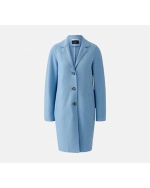 Ouí Double Face Wool Coat - Blue