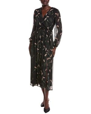 knee length dresses for ladies 1990s Vintage Black Beaded Lace Back Maxi Dress by Laundry, Shelli Seg –  Leslie Courreges main image 0