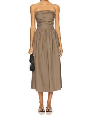 Pistola Florence Strappy Back Midi Dress - Brown