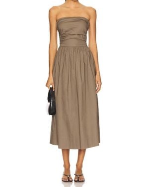 Pistola Florence Strappy Back Midi Dress - Brown