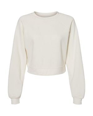 Bella Canvas Raglan Pullover Fleece - White