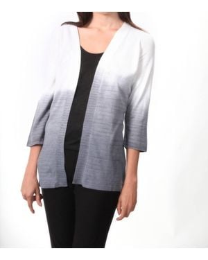 Angel Ombre Back-Cutout Cardigan - Gray