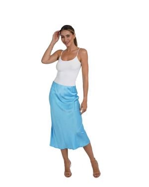 Love Token Rosabel Midi Skirt - Blue