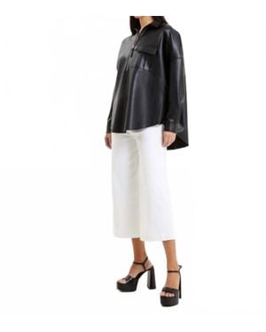French Connection Crolenda Pop Over Shirt - Black