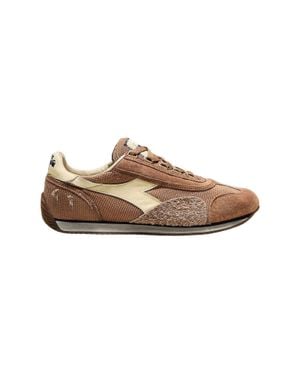 Diadora Leopard Equipe Corduroy Sw Suede Low-Top Sneakers - Brown