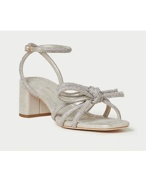 Loeffler Randall Mikel Mid-Heel Sandal - Metallic