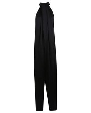 Stella McCartney Satin-Finish Halterneck Jumpsuit - Black