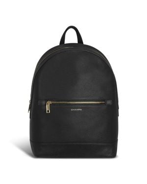 CHAMPS Gala Leather Backpack - Black
