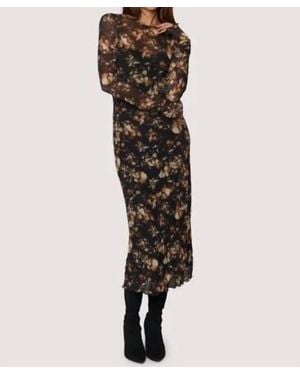 Lost + Wander Moonlit Meadow Midi Dress - Black
