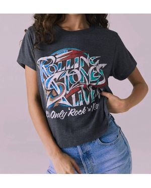Chaser Brand Rolling Stones Graphic Tee - Blue