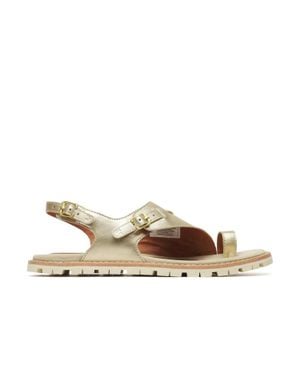 Merrell Haven Metallic Backstrap Sandals - Brown