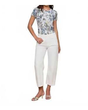 L'Agence Mallis Bow-Leg Jeans - Blue