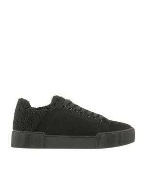 Högl Fluffy Nubuck Wedge Sneakers - Black