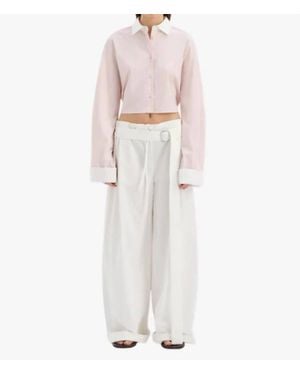 SIR. Milo Cropped Shirt - White
