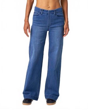 Franne Golde Effortless Wide Leg Jeans - Blue