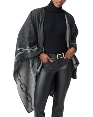 J.McLaughlin J. Mclaughlin Cosima Wool Poncho - Black