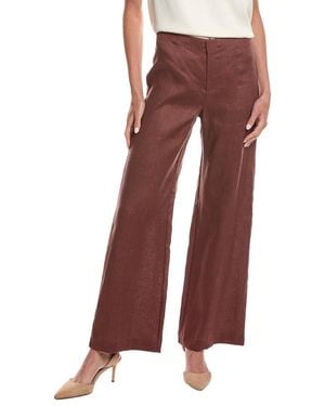 Bardot Domenica Mid Rise Linen Pant - Red