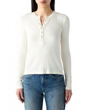 AMO Lottie Long Sleeve Top - White
