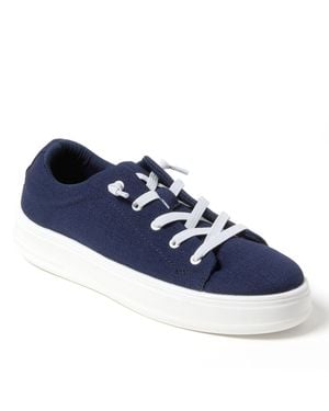 Dearfoams Mabel Woven Slip On Sneaker - Blue