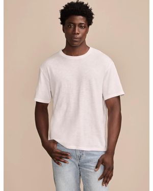Lucky Brand Weekend Jersey Relaxed Crew Tee - Natural