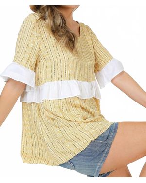 shop basic Cotton Printed Top - White