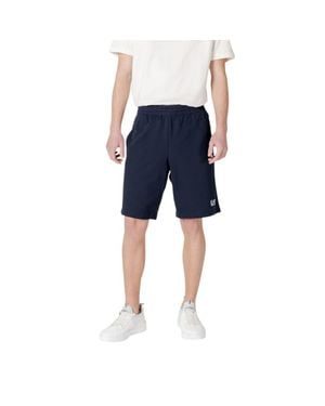EA7 Cotton Bermuda Shorts - Blue