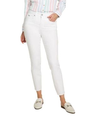 Fdj Olivia Mid Rise Skinny Jeans - White
