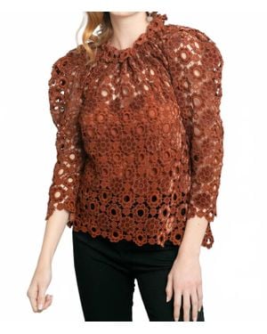 Eva Franco Watson Lace Blouse - Brown