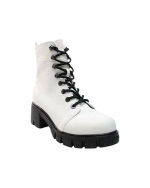 MIA Mila Lace Up Boots - Black