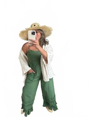 Mittoshop Spring Forrest Wide Leg Overalls - Green