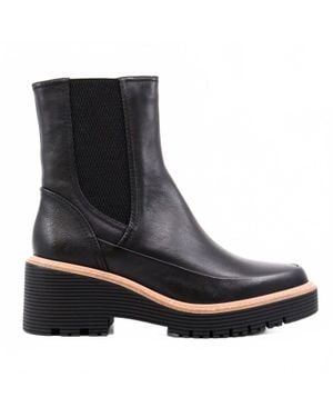 Regarde Le Ciel Marta Block Heel Boots - Black