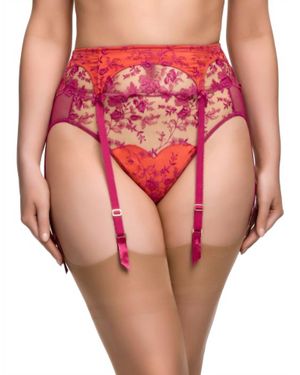 Dita Von Teese Victresse High Waist Suspender - Pink