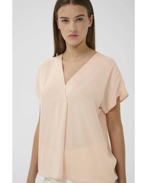 Inwear Rinda Short Sleeve Top - Natural
