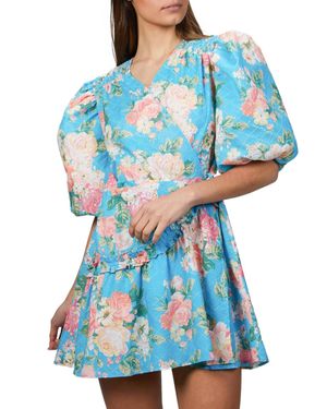 Art Dealer Mini Dress - Blue