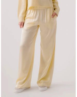 SABLYN Lexi Lower Rise Silk Pull On Pant - Natural