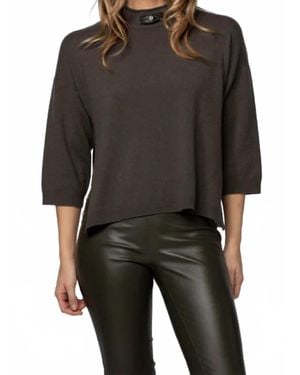 Max & Moi Pull Avec Empiecement Top - Black