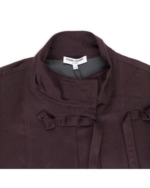Opening Ceremony Wool Tie Knot Burgundy Jacket - Purple