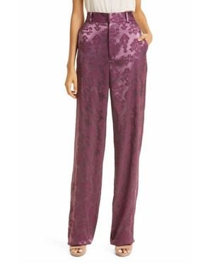 Cinq À Sept Jacquard Collins Pant - Red